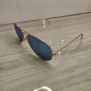 Ray-Ban  Authentic Polarized Ray Ban Aviator Flash Lenses Color blue